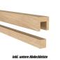 Preview: Winkel L-Handlauf Eiche Eckig 45x45 mit Gelenk verstellbar - System X25